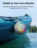 Bluetooth Shower Speaker Waterproof IPX7: Removable Vacuum-Lock Suction Cup, 360° Surround Sound, RGB Lights, Portable Wireless Speaker for Beach,