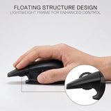 Bm4162 Wireless Mouse, Dual-Mode 2.4Ghz/Bt Mouse, Lightweight Floating Button Design, Silent Click, 5 Adjustable Dpi Up To 4000, Ergonomic Compact Mouse For Mac & Windows