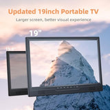 19.2" Portable Tv With Antenna, 1080P Led Small Tv With Hdmi Input/Av Input/Usb Port, Kitchen Tv With Built-In Stand, For Camping Bedroom Rv Patio Indoor Outdoor