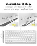 Usb C Keyboard For Mac, Slim Wired Keyboard For Macbook, Imac Compatible Keyboard, Plug & Play For Mac Mini, Ipad, Windows & Chromebook With Usb-C Port Space Grey