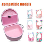 Kids Headphones Case Compatible With Iclever Bth13 / Hs01 / Hs20 And Riwbox Ct-7 / Ct-7S / Cf9 And Onitoo B90 Cat Ear Kids Headphones, Khaki (Case Only)