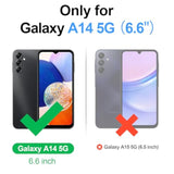 Compatible With Samsung Galaxy A14 5G Wallet Case With Card Holder,Women Men Rfid Blocking Pu Leather Flip Cover Wrist Strap Zipper Credit Card Slots,Phone Case For Galaxy A14 5G,Wine Red