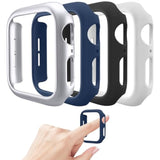 4 Pack Hard Pc Bumper Case Compatible With Apple Watch Se (2Nd Gen) Series 6 Series 5 Series 4 44Mm Without Screen Protector, Scratch Resistant Protective Frame Edge Cover For Iwatch 44Mm