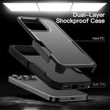 JETech Case for iPhone 14 Pro Max 6.7-Inch, Heavy Duty Dual-Layer Rugged Protection, Shockproof Protective Tough Phone Cover with Matte Back (Black)