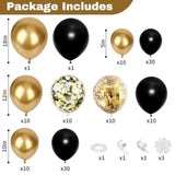 Red Gold Balloons Arch Garland Kit, 113Pcs 18/12/10/5 Inch Different S