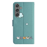 Flip Case for Samsung Galaxy A16 4G/5G, Cute Cats PU Leather Wallet Case for Women, Folio Protective Phone Cover with Card Holder Kickstand Magnetic
