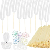 100 Pcs Clear 260 Balloons – Long Skinny Twisting Balloons for Party & Decorations