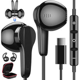 Usb C Headphones For Samsung S22+ Ultra S23, Type C Headphones With Microphone