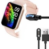 Compatible With Ruimen Smart Watch Charger, Magnetic Usb Charging Cable Replacement Charger Cable Compatible With Ruimen D1 1.85" Smart Watch (2 Pack-Black+White)