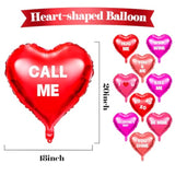 30 Pcs Valentine'S Day Heart Balloons 18Inch Valentines Day Decoration