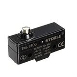 Tm-1306 Spdt 1No+1Nc Short Reed Snap Button Lever Type Micro Switch Screw Terminals