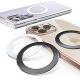 4Pcs Metal Ring For Magsafe Sticker: Ultra-Thin(0.3Mm) Mag Safe Adapter For Magnetic Pop Socket Phone Grip Wallet Car Mount, Universal 3M Adhesive Mag-Safe Ring Kit(No Magnet) For Iphone Samsung Case