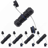 5Pcs Panel Mounting Rj45 Waterproof Connector Cat5/5E/6 Ethernet Lan Cable Dou