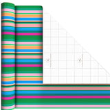 Hallmark Wrapping Paper Mini Rolls, 3-Pack (Stripes, Wildflowers, Pink Polka Dots) for Birthdays, Mother's Day, Bridal Showers, Any Occasion - 45 Sq. Ft. Total