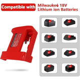 2Pcs Usb Charger Adapter For Milwaukee M18 18V Battery, Battery Holder For Milwaukee 48-11-1850 48-11-1852 48-11-1862 48-11-1860, With Type-C And Usb Fast Charging Adapter