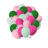Pink & Green Latex Balloon Set: Party Decorations, 50pcs