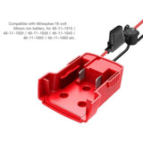 2 Pack Power Wheels Adapter For M18,18V Power Wheels Battery Conversion Kit With Switch, Fuse & Wire Terminals, 12Awg Wire, Power Connector For Diy Rc Car Toys And Robotics