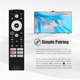 2 Pc Replacement Remote Control For Hisense Smart Google Tv Series,For Uhd 4K Uled Google Tvs,For Mini-Led Uled 4K Tv Series?No Voice?