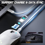 Usb-C Adapter Compatible With Logitech Gpw1/Gpw2 Wireless Gaming Mouse? Micro Usb To Type-C Converter | Model-Specific Fit | Support Charge & Data Sync | 3-Second Install | 10K+ Durability