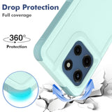 For Moto G Stylus 2025 Case: Dual Layer Protective Heavy Duty Cell Phone Cover Shockproof Rugged With Screen Protector - Military Protection Bumper Tough - For Motorola Moto G Stylus 2025, Mint Green