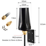 4G Lte Cellular Trail Camera Antenna With 10Ft Low Loss Thicker Cable For Spypoint Flex Link Micro Evo Stealth Cam Tactacam Reveal X Pro Muddy Manifest Covert Spartan Hunting Trail Camera,