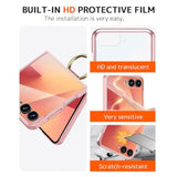 Finger Strap For Samsung Galaxy Z Flip 7 Case With Ring & Screen Protector,Full Body Shock-Absorption Protective Cover Galaxy Flip 7 5G Case Grip For Samsung Z Flip 7 Phone Cover Women Men Green