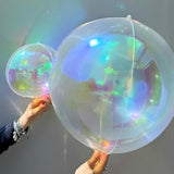 9PCS 10" Iridescent 4D Ball Balloons – Holographic Decor for Mermaid, Concert & Party Themes
