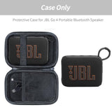 Case For Jbl Go 4 Go 3 Portable Bluetooth Speaker, Eco Cover For Jbl Go 4 Speaker With Adapter Slots, Waterproof And Dustproof Feature, Black - Case Only