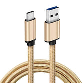 6Ft Usb To Usb C Cable Fast Charging Cord Type-C Compatible With Iphone 16/16E/15/Pro/Max/Plus, Ipad 10, Ipad Pro/Air/Mini A17 Pro, Mini 6 Heavy-Duty Braided (Beige Gold)