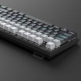 Mechanical Gaming Keyboard, 104 Keys Blue Backlit Keyboards With Brown Switches & Double-Shot Keycaps, Usb Wired Mechanical Computer Keyboard For Laptop, Desktop, Pc Gamers (Black & Gray)