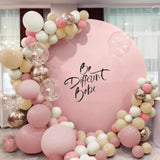 156pcs Boho Balloon Garland Kit in Pink, Brown & Gold for Weddings Parties