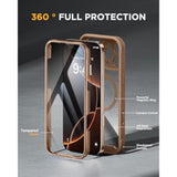 iPhone 16 Pro Max 6.9" Case, Full-Body Bumper, Glass Screen & Camera Control