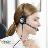 Cell Phone Headset with Microphone Noise Cancelling, Wired 3.5mm Computer Headphone for iPhone Samsung Android PC Laptop Tablet Skype Call Center