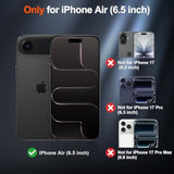 Magnetic For Iphone Air Case (Compatible With Magsafe)(Military Grade Drop Protection) Slim Translucent Matte Shockproof With Anti-Fingerprint Phone Cover For 17 Air 2025,Black