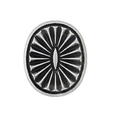 12 Pieces Oval Southwest Concho Style Metal Shank Buttons. 21Mm X 17Mm