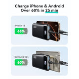 Portable 22.5W 20000mAh Fast Charger, USB C Power Bank w/ LED Display