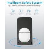 Wireless Phone Charger For Google Pixel 3 4 Xl 5 6 7 8 9 Pro Android & Iphone 16-15W Fast Qi Wireless Charging Station For Samsung Galaxy S25 S24 S23 S22 Z Flip Fold Oneplus (Black)