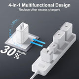 Usb C Charger Block, 3-Pack 40W Wall Plug Fast Charging Block, 4-Port Pd + Qc Power Adapter Type C Charging Blocks Cube, Compatible With Iphone 16/15/14/13/12/11/Pro Max, Tablets?White?