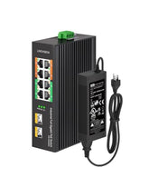 Industrial 8-Port Full Gigabit Poe++ Switch With 4 Bt 90W Poe Ports, 2 Gigabit Sfp Uplinks, Poe Budget 120W, Poe Watchdog, Din-Rail Poe Switch For Ptz Camera/Poe Lighting/ Poe Monitor