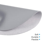 8.7"X8.7" Mouse Pad, Pu Leather Waterproof Round Desk Pad Writing Mat For Office Home, Gray