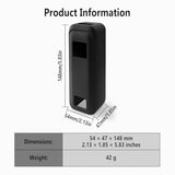 Flexible Scratch Resistant Silicone Case for Anker Prime Power Bank 20100mAh 220W Charger with Lanyard, Black