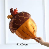 145PCS Fall Thanksgiving Balloon Arch Kit with Orange Brown White Balloons