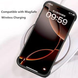 For Iphone 17 Pro Max Frameless Bumper Case With Camera Lens Protector, Compatible With Magsafe, Minimalist Slim Fit No Back No Frame Design Tpu Bumper Excellent Heat Dissipation (Orange)