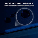 Xvx Black Glass Mousepad 4.0, Hard Mouse Pad For Gaming, Ultra-Smooth Micro-Etched Surface Mouse Mat With Non-Slip Rubber Base(410Mm*310Mm)