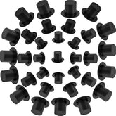 120 Pieces Mini Black Top Hats, Miniature Top Hats, Plastic Magician Hats For Diy Decoration Party Supplies, Snowman Decorating, Christmas Birthday Party, Wedding, Family Gathering