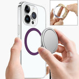 Universal Metal Ring Sticker For Magnetic Charger Compatible With Iphone/Samsung/Android All Cellphones, Magnetic Mount/Phone Holder Conversion Accessories, 3Pcs, Purple