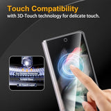 3 Pack Privacy Screen Protector For Samsung Galaxy Z Fold 3, Anti Spy Tempered Glass 9H Hardness, Black Protector Anti Spy, Bubble Free, Anti-Scratch