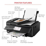 Pixma Tr8620A - All-In-One Printer Home Office|Copier|Scanner|Fax|Auto Document Feeder | Photo, Document | Airprint , Android, Black, Works With Alexa