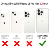 Wallet Case Compatible With Iphone 13 Pro Max Case 5G 6.7-Inch Slim Protective With Credit Card Slot Holder Flip Folio Soft Pu Leather Magnetic Closure Cover, White