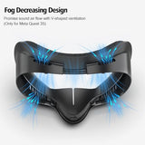 Face Cover Pad For Oculus Quest 3S, Sweat-Proof Pu Foam Cushion For Meta Quest 3S, Compatible With Oculus Quest 3S Original Spacer (For Quest 3S)